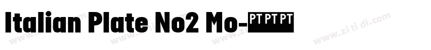 Italian Plate No2 Mo字体转换